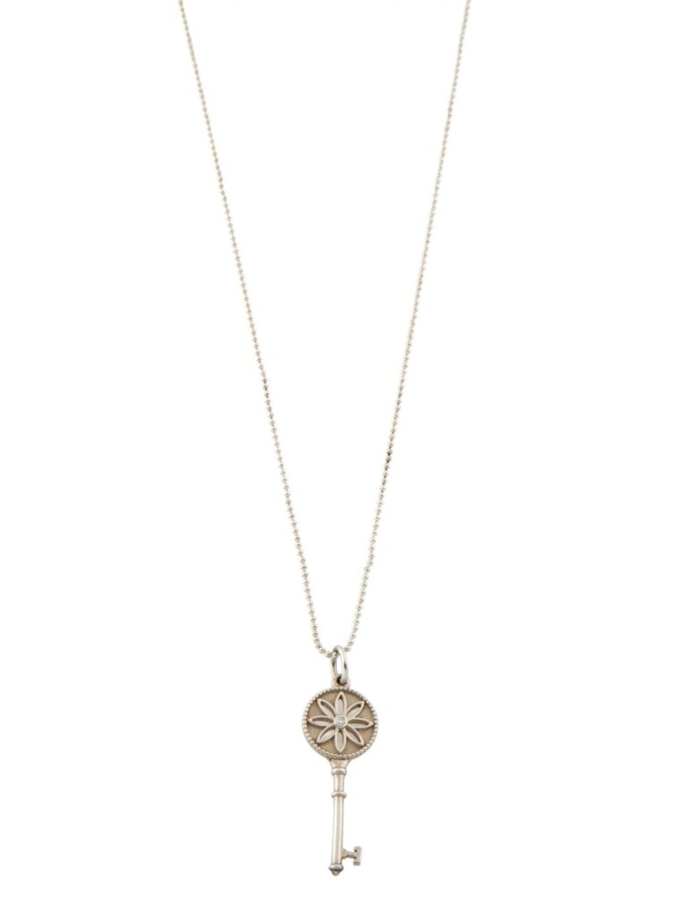 Tiffany & Co. | Diamond Daisy Key Pendant Necklace